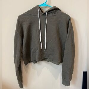 Wild Fable Gray Cropped Boxy Hoodie